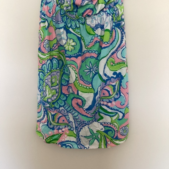Lilly Pulitzer Windsor Strapless Jersey Dress Multi Conch Republic Sz S Sea Life - Picture 3 of 13